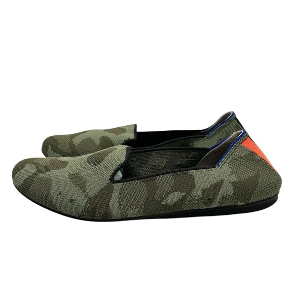 Rothy’s The Loafer Olive Camo Comfort Slip On Flats Women’s 7.5 - Picture 2 of 14